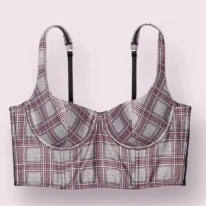Victoria’s Secret Longline Plaid Bra